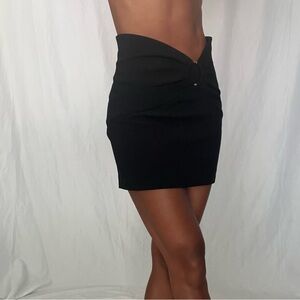 Black skirt with gold ring